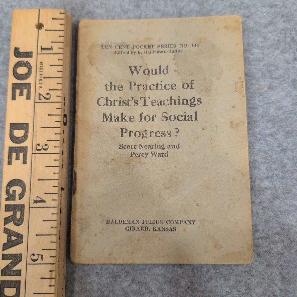 Vintage Little Blue Book No 141 Scott Nearing Percy Ward Social Progress 1920s - Picture 1 of 1